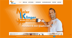 Desktop Screenshot of maler-klinger.de