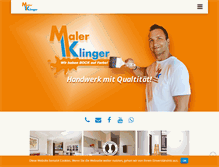 Tablet Screenshot of maler-klinger.de